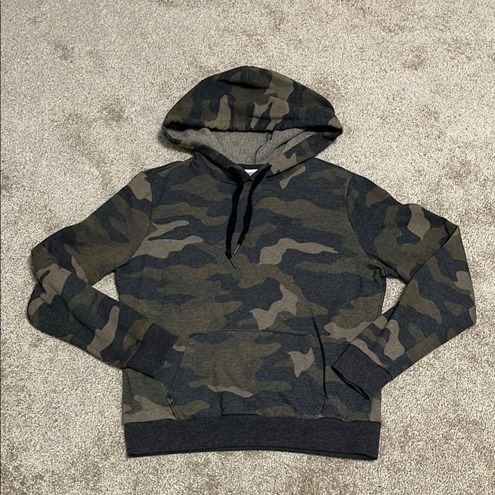 VS PINK Camo Logo Hoodie size small